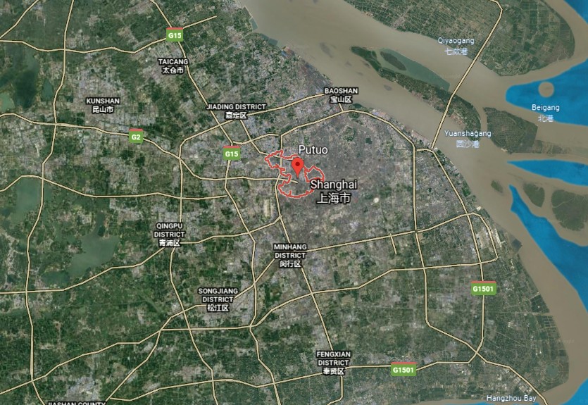 shanghai putuo map